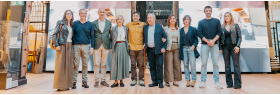Foto de familia en la inauguración de la segunda fase de Mendietxe Museoa en Azpeitia