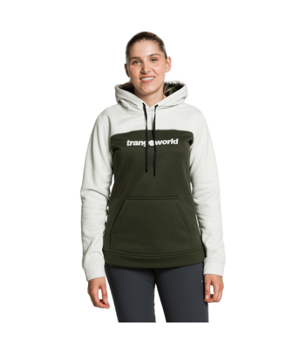 Haut à Capuche Trangoworld Jolla Femme - Taille XL, Gris, Zip Complet, Mélange Coton
