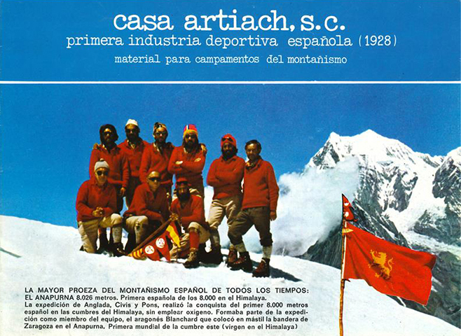 Catalogue Casa Artiach, leader du secteur camping en Espagne, années 70