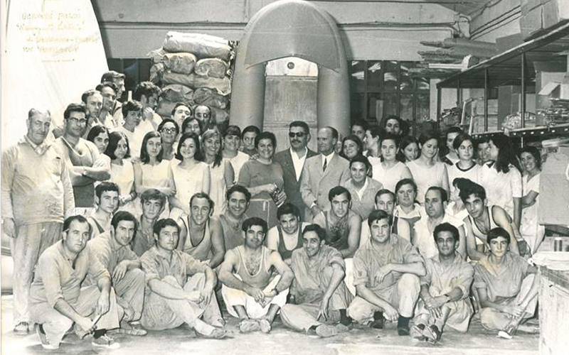 Atelier de fabrication de matériel sportif Artiach, années 40